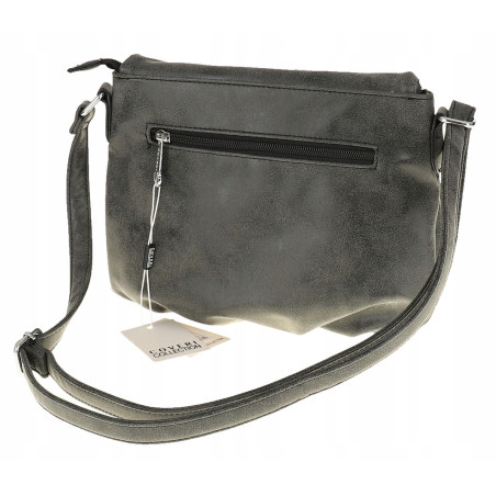 Coveri Collection Włoska marka Torebka Damska Listonoszka Ażurowa CC80353 Black