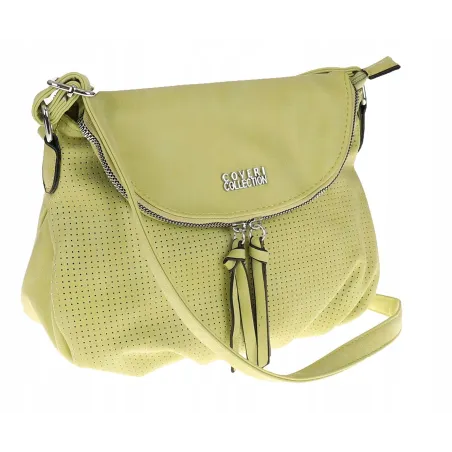Coveri Collection Włoska marka Torebka Damska Listonoszka Ażurowa CC80353 Green
