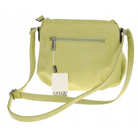 Coveri Collection Włoska marka Torebka Damska Listonoszka Ażurowa CC80353 Green