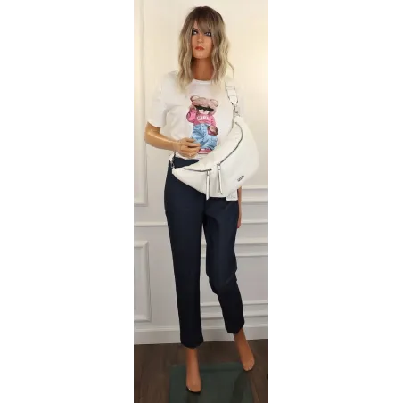 Coveri Collection  Torebka Damska Listonoszka nerka CC52111 White