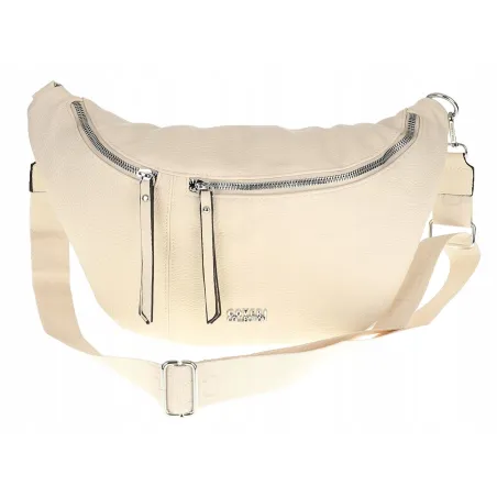 Coveri Collection Torebka Damska Listonoszka nerka CC52111 Beige