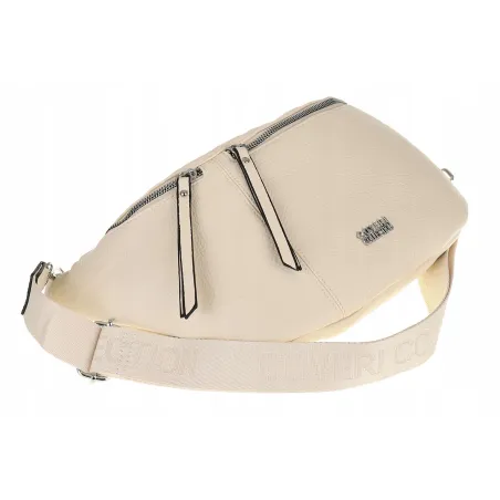 Coveri Collection Torebka Damska Listonoszka nerka CC52111 Beige