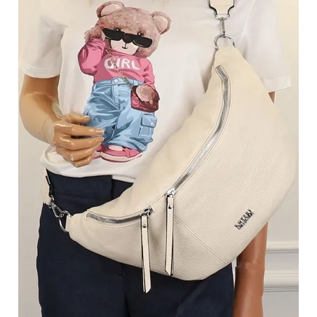 Coveri Collection Torebka Damska Listonoszka nerka CC52111 Beige