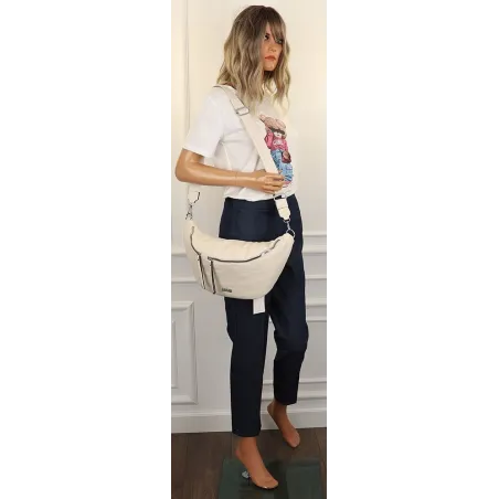 Coveri Collection Torebka Damska Listonoszka nerka CC52111 Beige