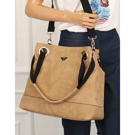 Torebka Damska Worek Modna Listonoszka na Ramię YD8904 Flex Apricot