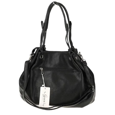 The Grace bags Torebka Damska Listonoszka Worek LH2423 Black