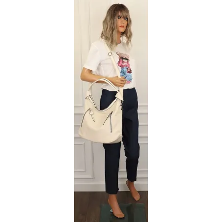 The Grace bags  Torebka Damska Listonoszka Worek LH2582 Beige