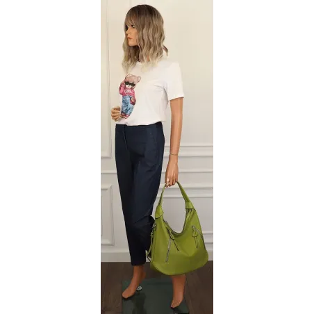 The Grace bags  Torebka Damska Listonoszka Worek LH2582 Green