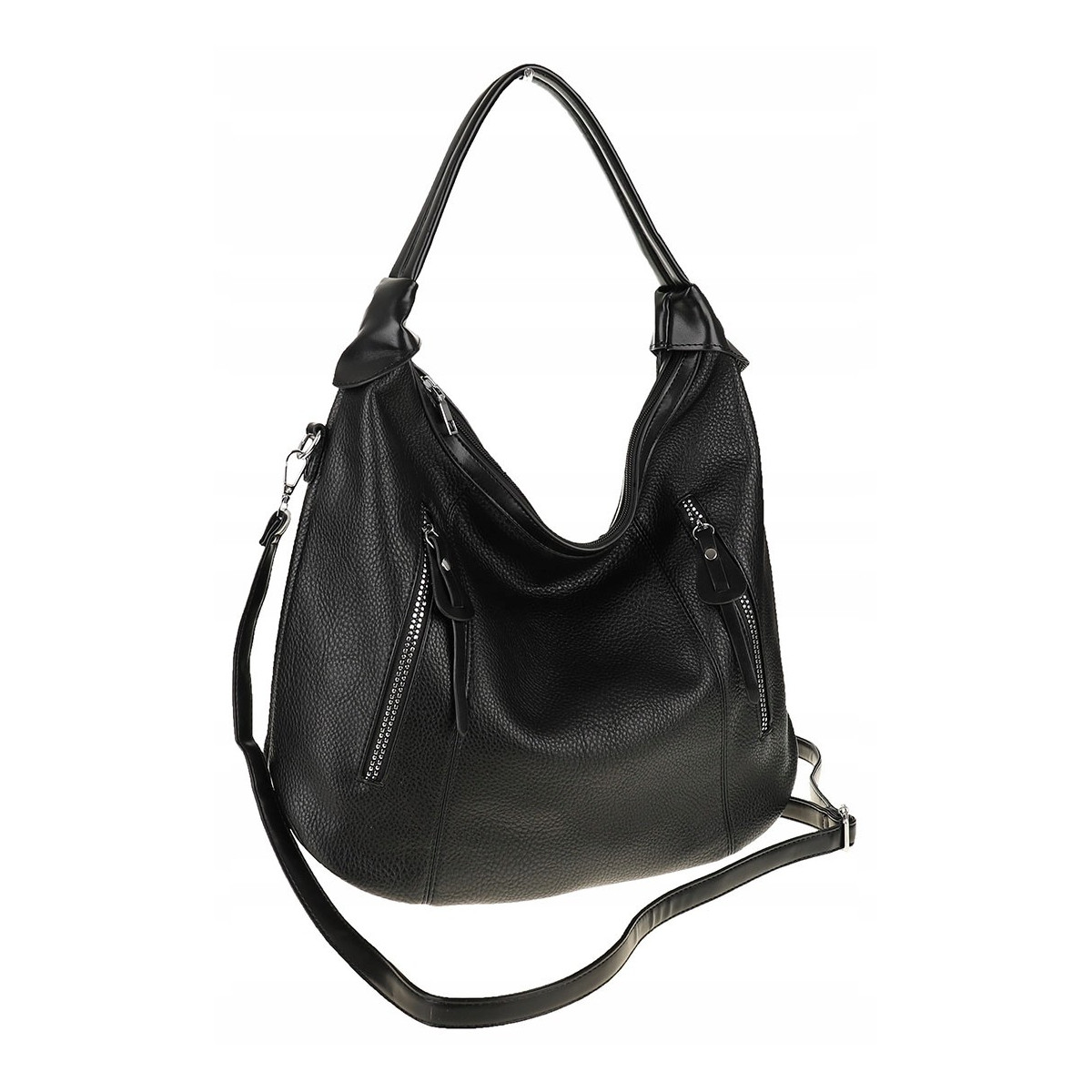 The Grace bags Torebka Damska Listonoszka Worek LH2582 Black