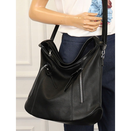 The Grace bags Torebka Damska Listonoszka Worek LH2582 Black