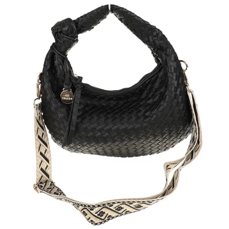 CHARRO Włoska marka Torebka Damska Listonoszka Kuferek CH551 Black