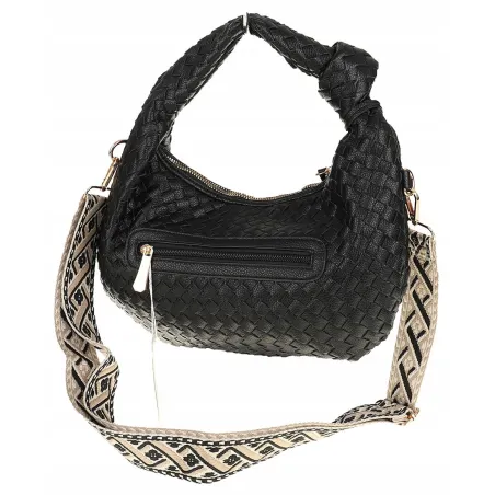 CHARRO Włoska marka Torebka Damska Listonoszka Kuferek CH551 Black