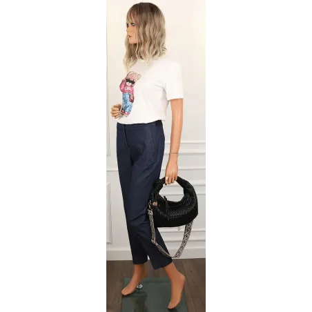 CHARRO Włoska marka Torebka Damska Listonoszka Kuferek CH551 Black