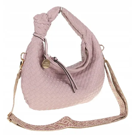 CHARRO Włoska marka Torebka Damska Listonoszka Kuferek CH551 Purple