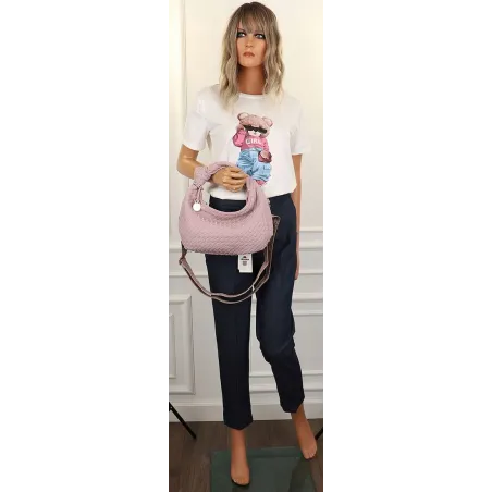 CHARRO Włoska marka Torebka Damska Listonoszka Kuferek CH551 Purple