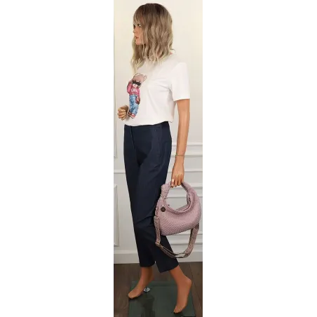 CHARRO Włoska marka Torebka Damska Listonoszka Kuferek CH551 Purple