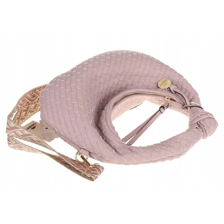 CHARRO Włoska marka Torebka Damska Listonoszka Kuferek CH551 Purple