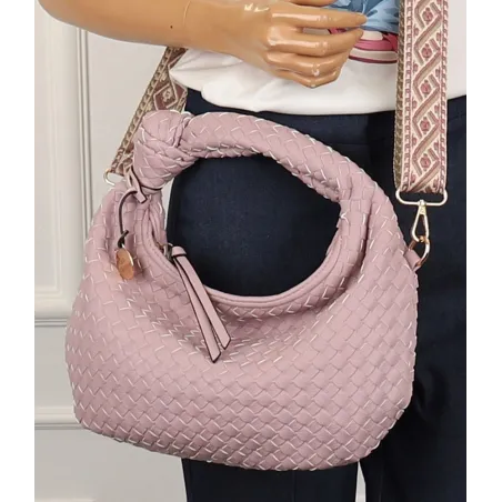 CHARRO Włoska marka Torebka Damska Listonoszka Kuferek CH551 Purple