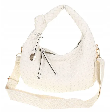 CHARRO Włoska marka Torebka Damska Listonoszka Kuferek CH551 White