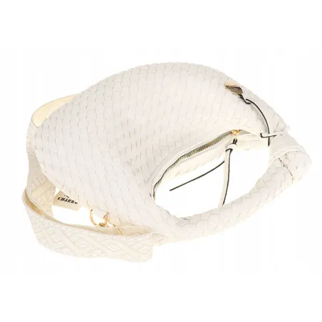 CHARRO Włoska marka Torebka Damska Listonoszka Kuferek CH551 White