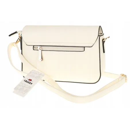 CHARRO  Torebka Damska Listonoszka Modna na Ramię CH667894 White