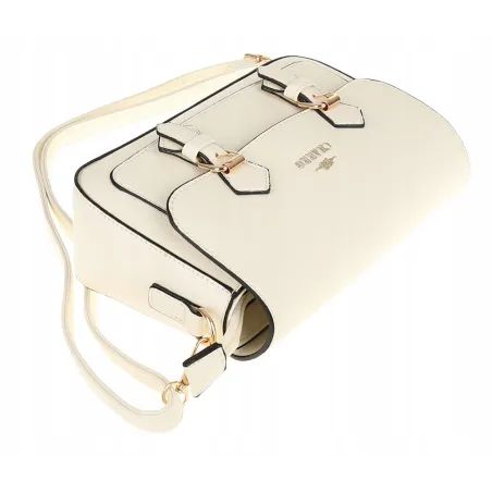 CHARRO  Torebka Damska Listonoszka Modna na Ramię CH667894 White