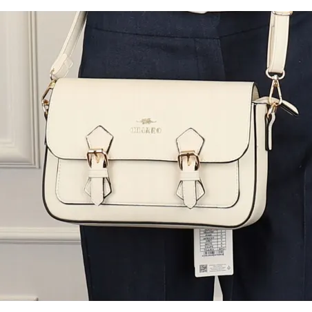 CHARRO  Torebka Damska Listonoszka Modna na Ramię CH667894 White