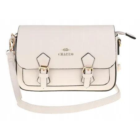 CHARRO Torebka Damska Listonoszka Modna na Ramię CH667894 Beige