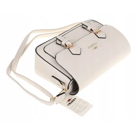 CHARRO Torebka Damska Listonoszka Modna na Ramię CH667894 Beige