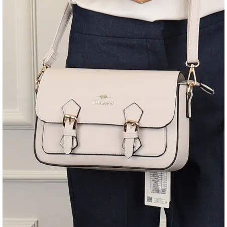CHARRO Torebka Damska Listonoszka Modna na Ramię CH667894 Beige