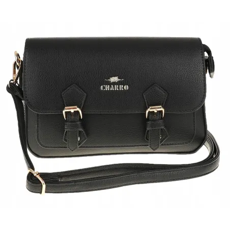 CHARRO Torebka Damska Listonoszka Modna na Ramię CH667894 Black
