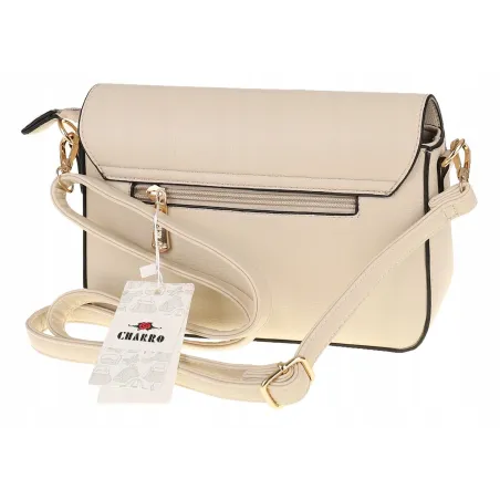 CHARRO Torebka Damska Listonoszka Modna na Ramię CH667894 Apricot