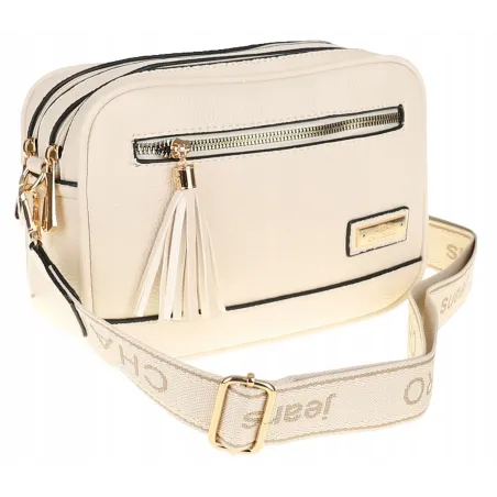 CHARRO  Torebka Damska Listonoszka Modna na Ramię CH966824 Beige