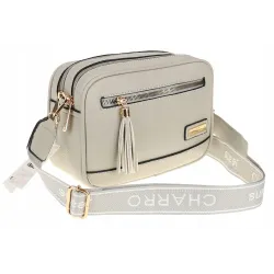 CHARRO  Torebka Damska Listonoszka Modna na Ramię CH966824 Grey