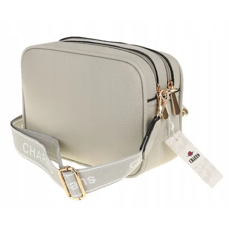 CHARRO  Torebka Damska Listonoszka Modna na Ramię CH966824 Grey