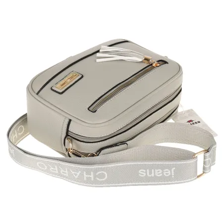 CHARRO  Torebka Damska Listonoszka Modna na Ramię CH966824 Grey