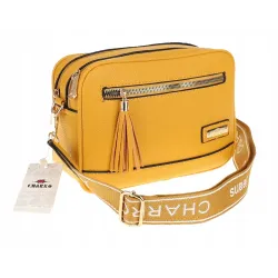 CHARRO  Torebka Damska Listonoszka Modna na Ramię CH966824 Yellow