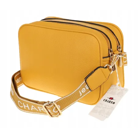 CHARRO  Torebka Damska Listonoszka Modna na Ramię CH966824 Yellow