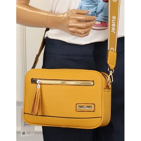 CHARRO  Torebka Damska Listonoszka Modna na Ramię CH966824 Yellow