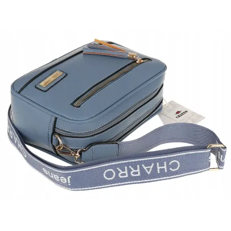 CHARRO  Torebka Damska Listonoszka Modna na Ramię CH966824 L.Blue