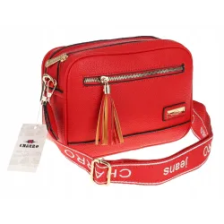 CHARRO  Torebka Damska Listonoszka Modna na Ramię CH966824 Red