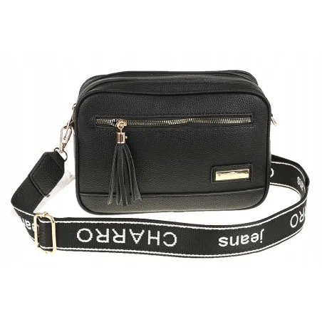 CHARRO Torebka Damska Listonoszka Modna na Ramię CH966824 Black