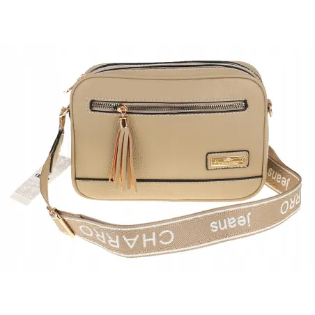 CHARRO Torebka Damska Listonoszka Modna na Ramię CH966824 Apricot