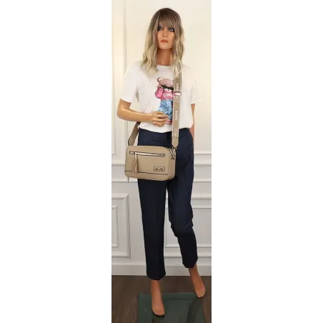 CHARRO Torebka Damska Listonoszka Modna na Ramię CH966824 Apricot