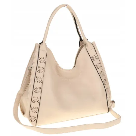 Andrea Massi  Torebka Shopperka Worek Listonoszka HJ1130 Beżowa