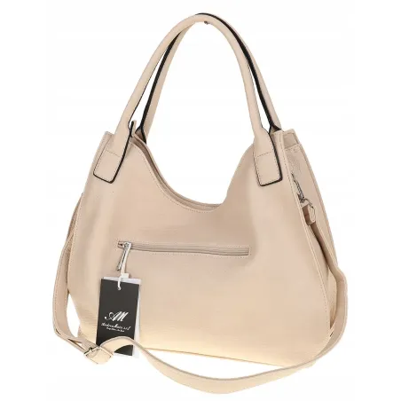 Andrea Massi  Torebka Shopperka Worek Listonoszka HJ1130 Beżowa