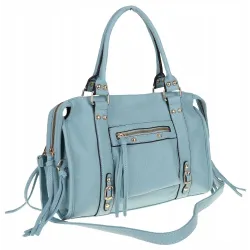 FASHION Torebka Damska Kuferek Listonoszka na Ramię HJ105810 Blue