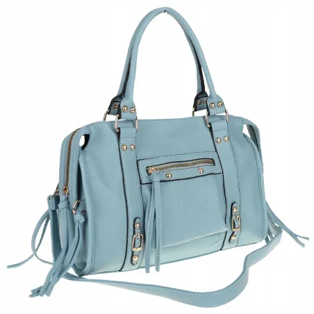 FASHION Torebka Damska Kuferek Listonoszka na Ramię HJ105810 Blue
