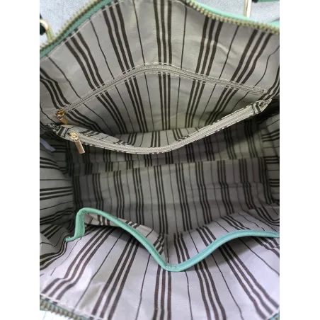 FASHION  Torebka Damska Kuferek Listonoszka na Ramię HJ105810 Silver