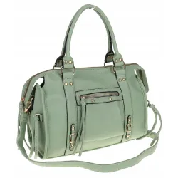 FASHION  Torebka Damska Kuferek Listonoszka na Ramię HJ105810 Green